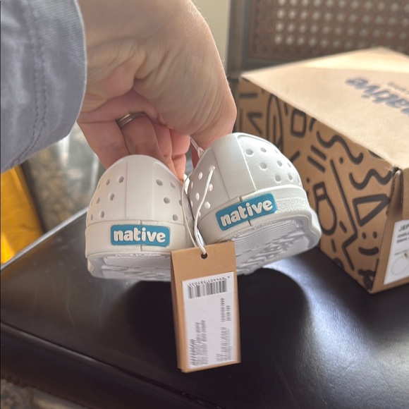 Native Shoes Jefferson White Slip-On Sneakers - Picture 4 of 5